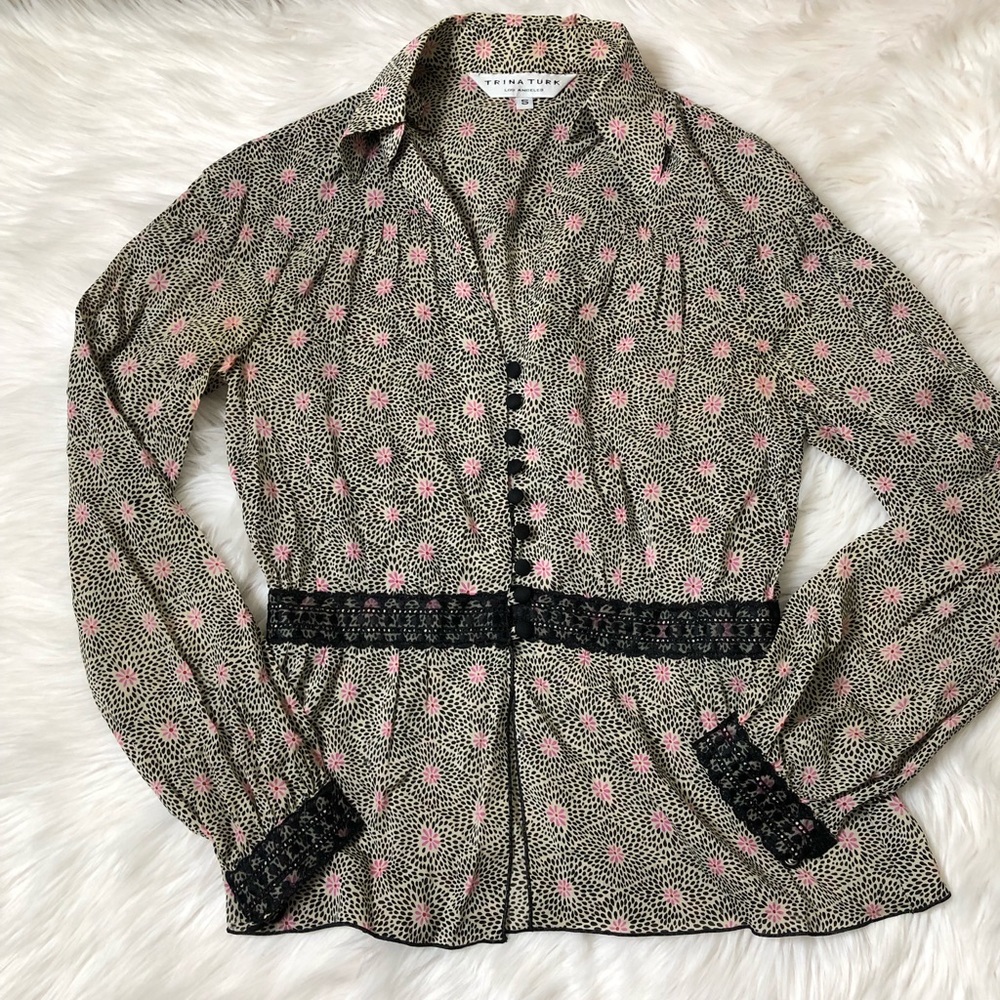 Trina Turk Silk Blouse